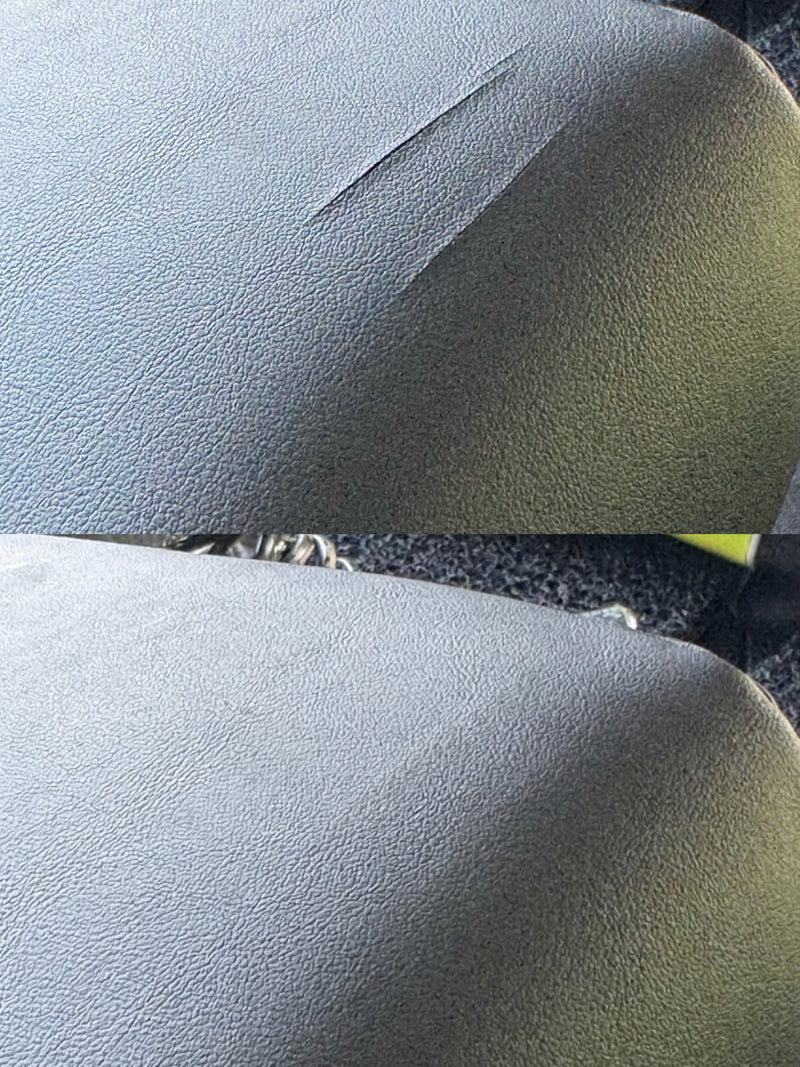 Before and after Alfa Romeo seat cut repair in Sydney