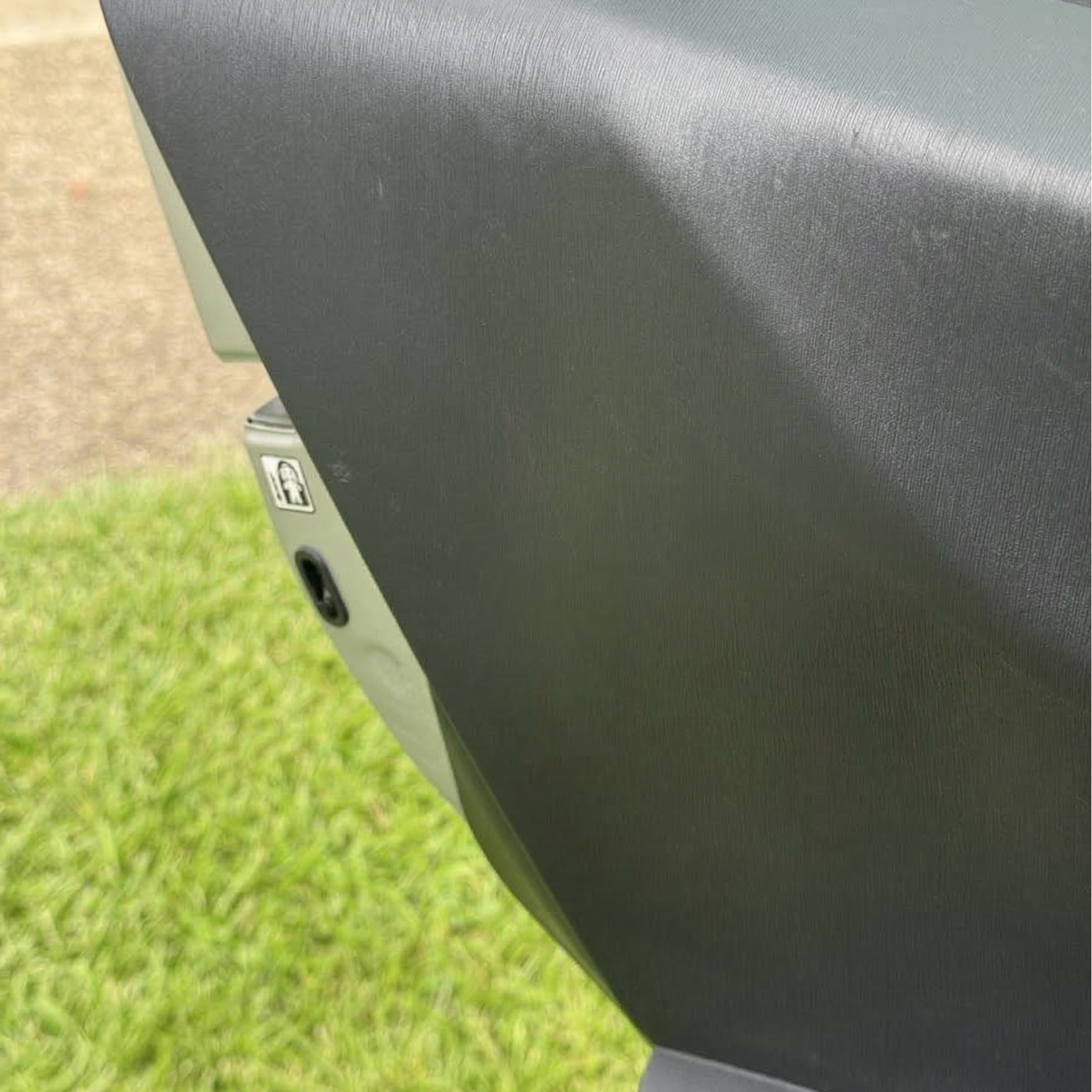 Scratched car door panel after repair in Sydney